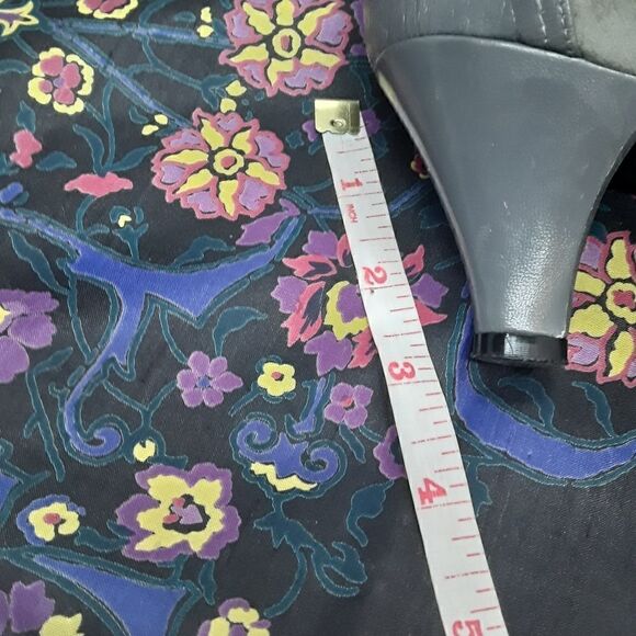 Vintage Mes Amis by Gorolini Italy Suede Hell Shoes Size 8M Grey Color - Picture 8 of 8